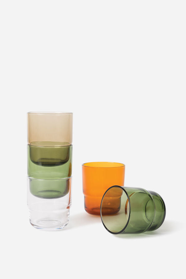 Piccadilly glass tumbler Olive