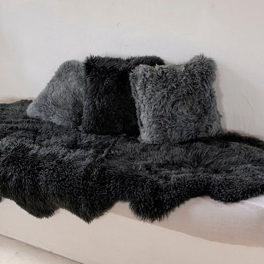 Shaggy NZ Wool sheepskin cushion