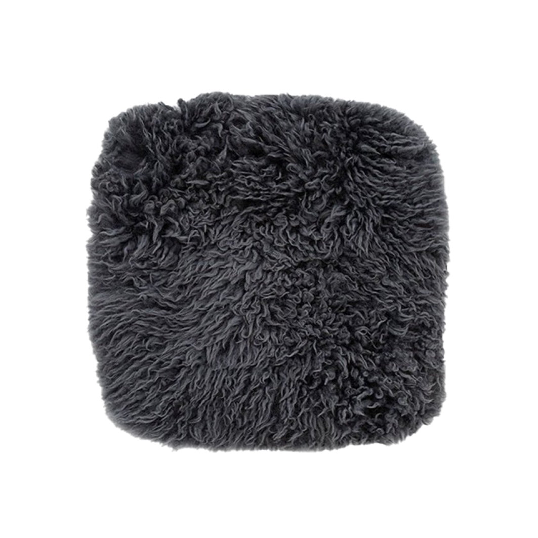 Shaggy NZ wool seat cover square