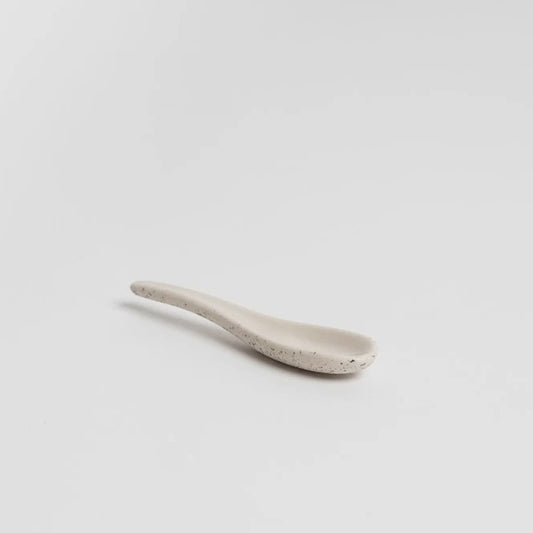 Ceramic spoon 10cm bone