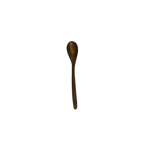 Mango wood mini salt spoon 8.5cm