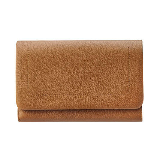 Remnant leather wallet tan