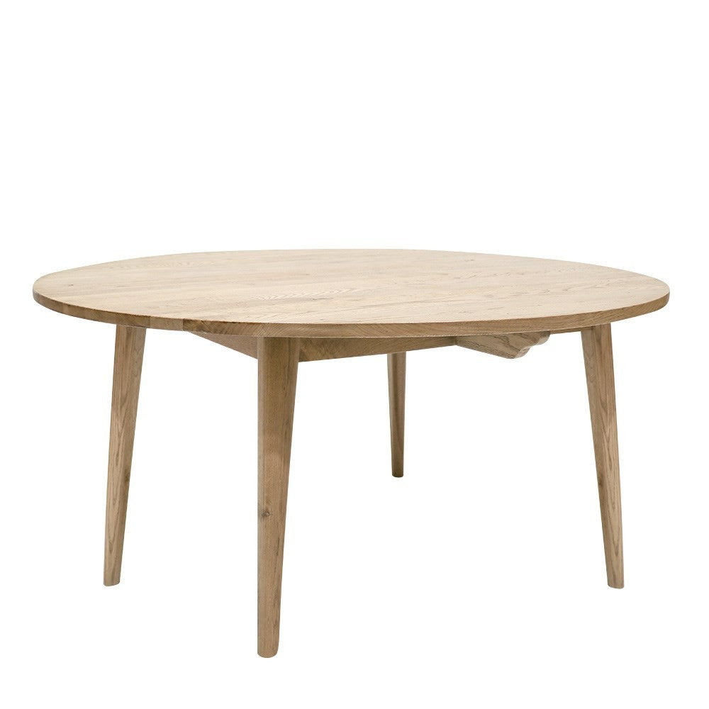 Vaasa oak round dining table 150cm
